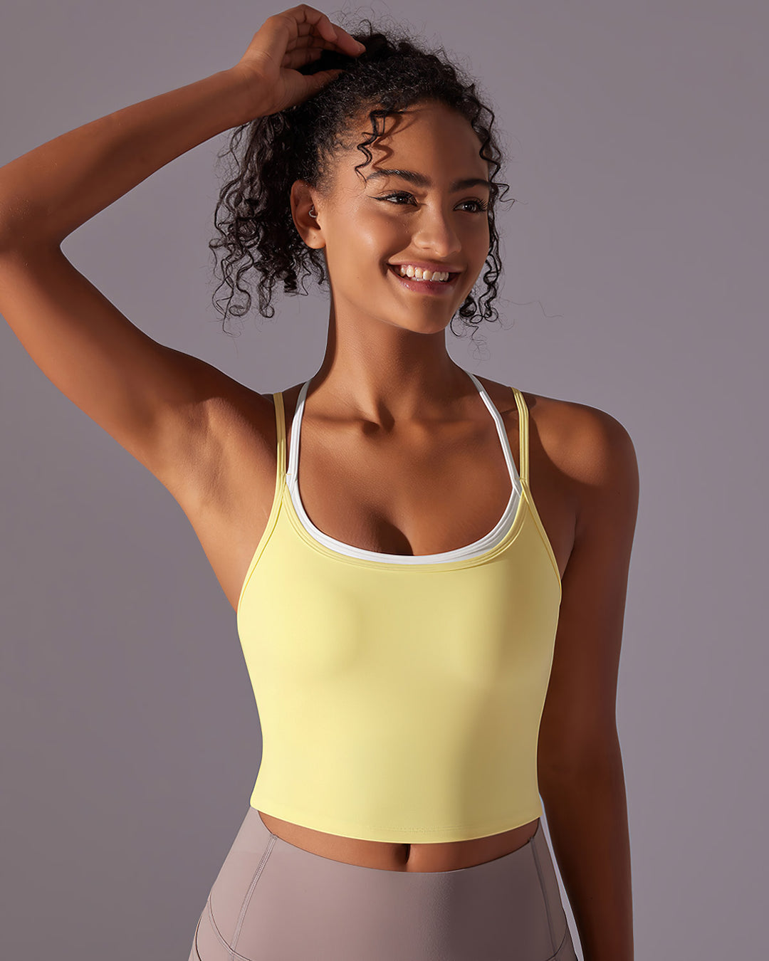 Yseult Crop Top - Yellow