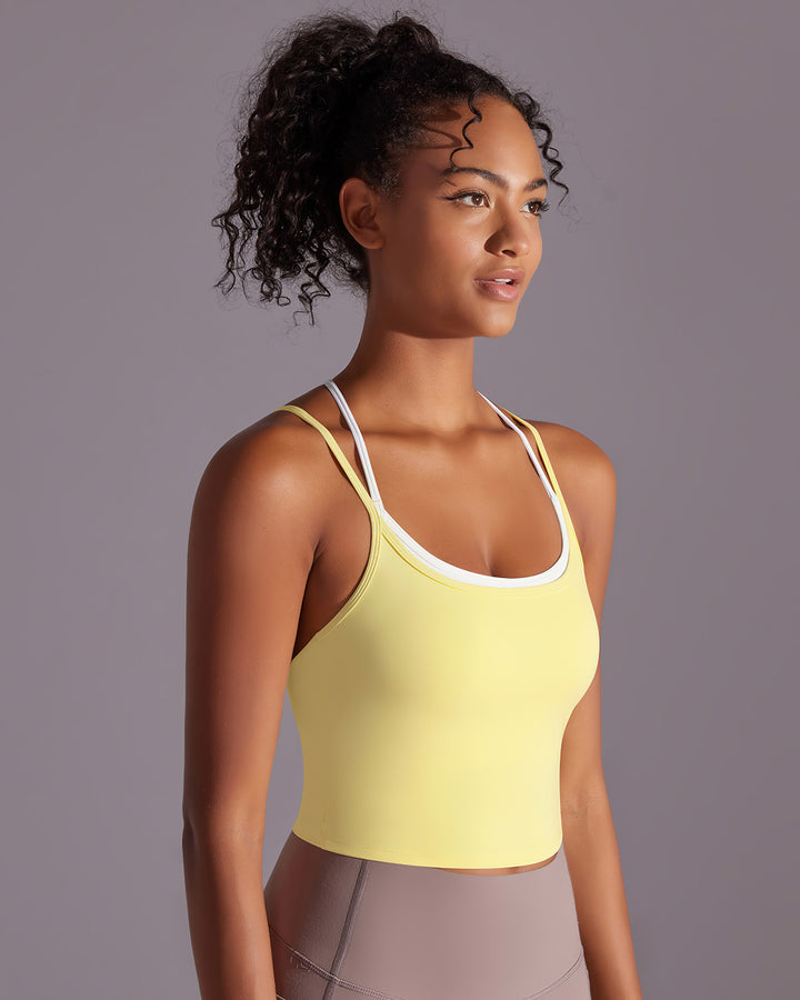 Yseult Crop Top - Yellow