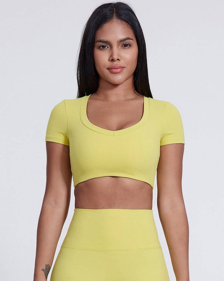 Yvaine Crop Top - Lemon