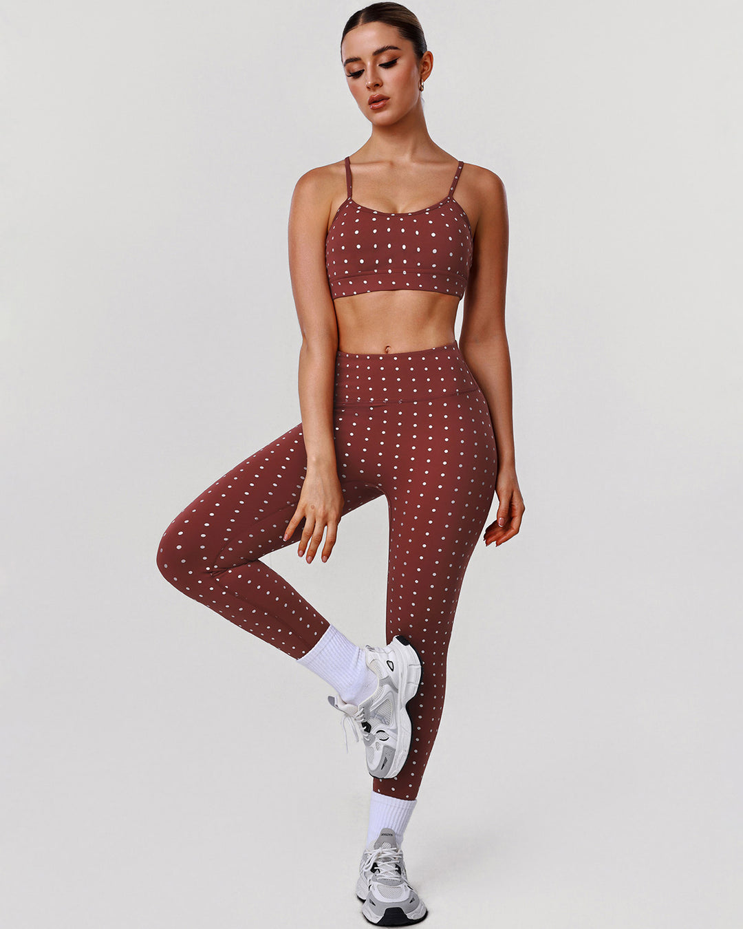 Zafira Seamless Leggings - Brown