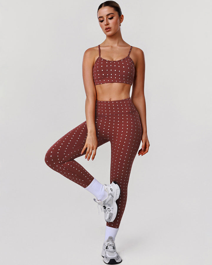 Zafira Seamless Leggings - Brown