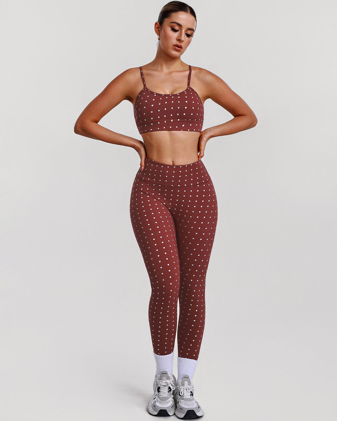 Zafira Seamless Leggings - Brown
