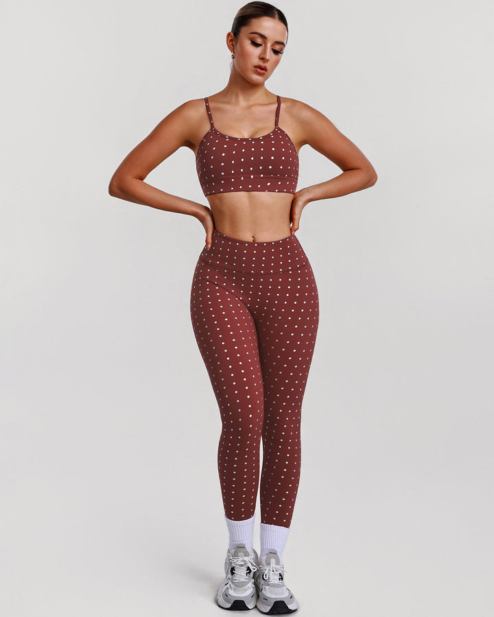 Zafira Seamless Leggings - Brown