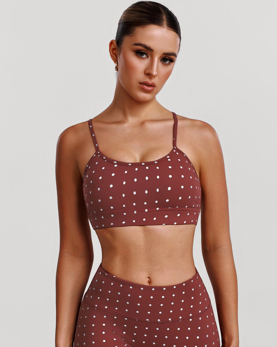 Zafira Sports Bra - Brown