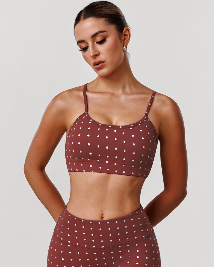 Zafira Sports Bra - Brown
