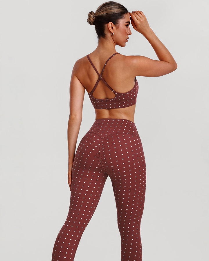 Zafira Sports Bra - Brown