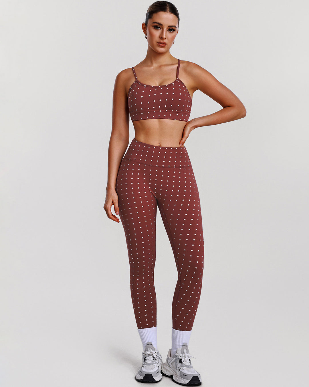 Zafira Sports Bra - Brown
