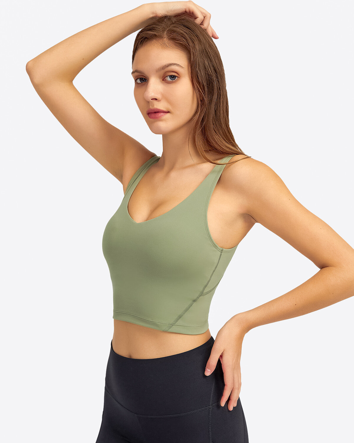 Zelda Crop Top - Matcha Green