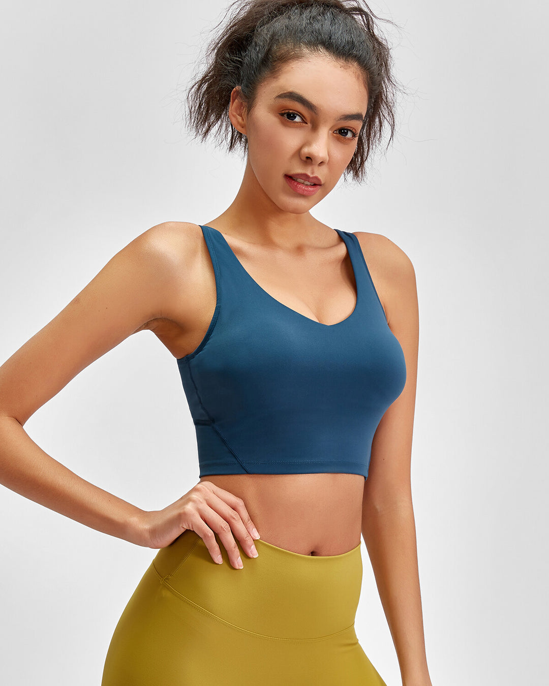 Zelda Crop Top - Midnight Blue