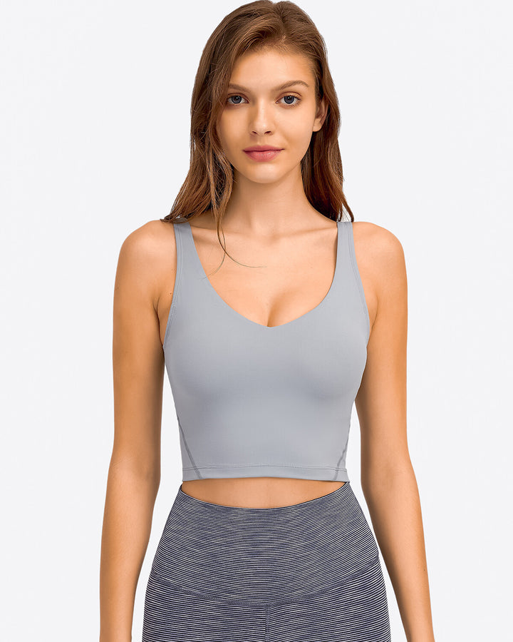 Zelda Crop Top - Slate Grey