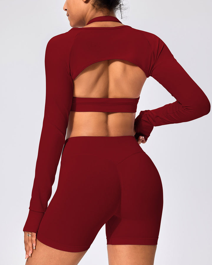 Zenobia Long Sleeve - Crimson