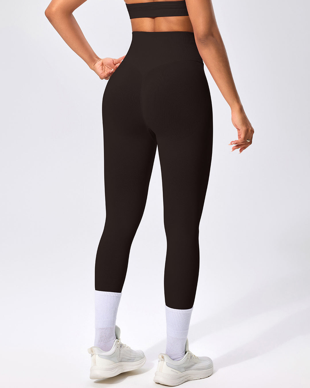 Zenobia Seamless Leggings - Brown