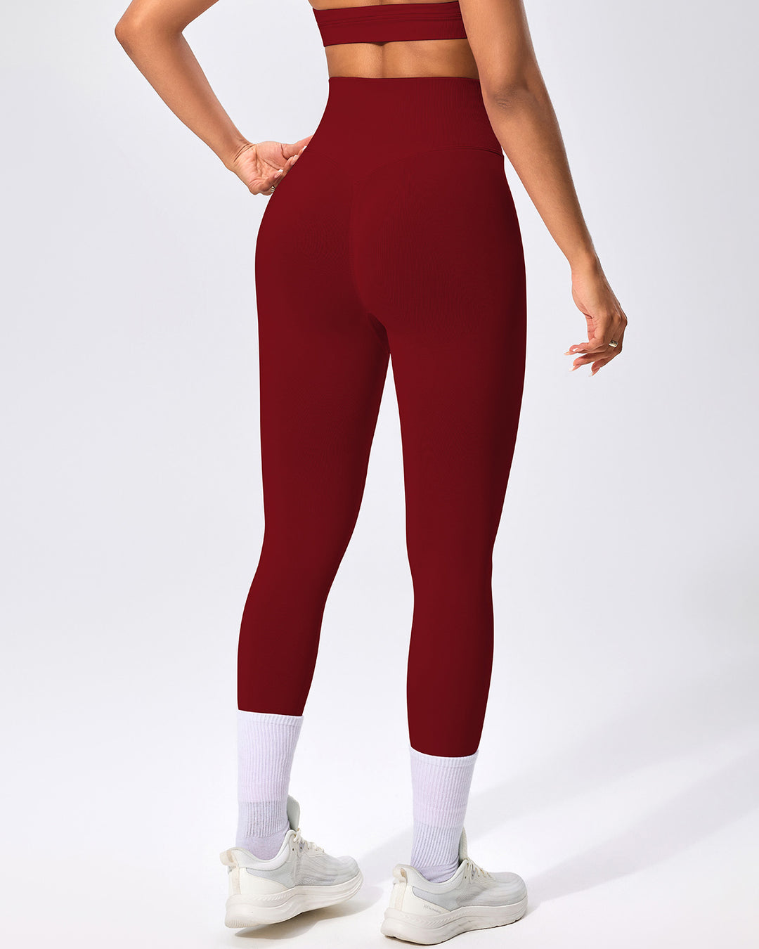 Zenobia Seamless Leggings - Crimson