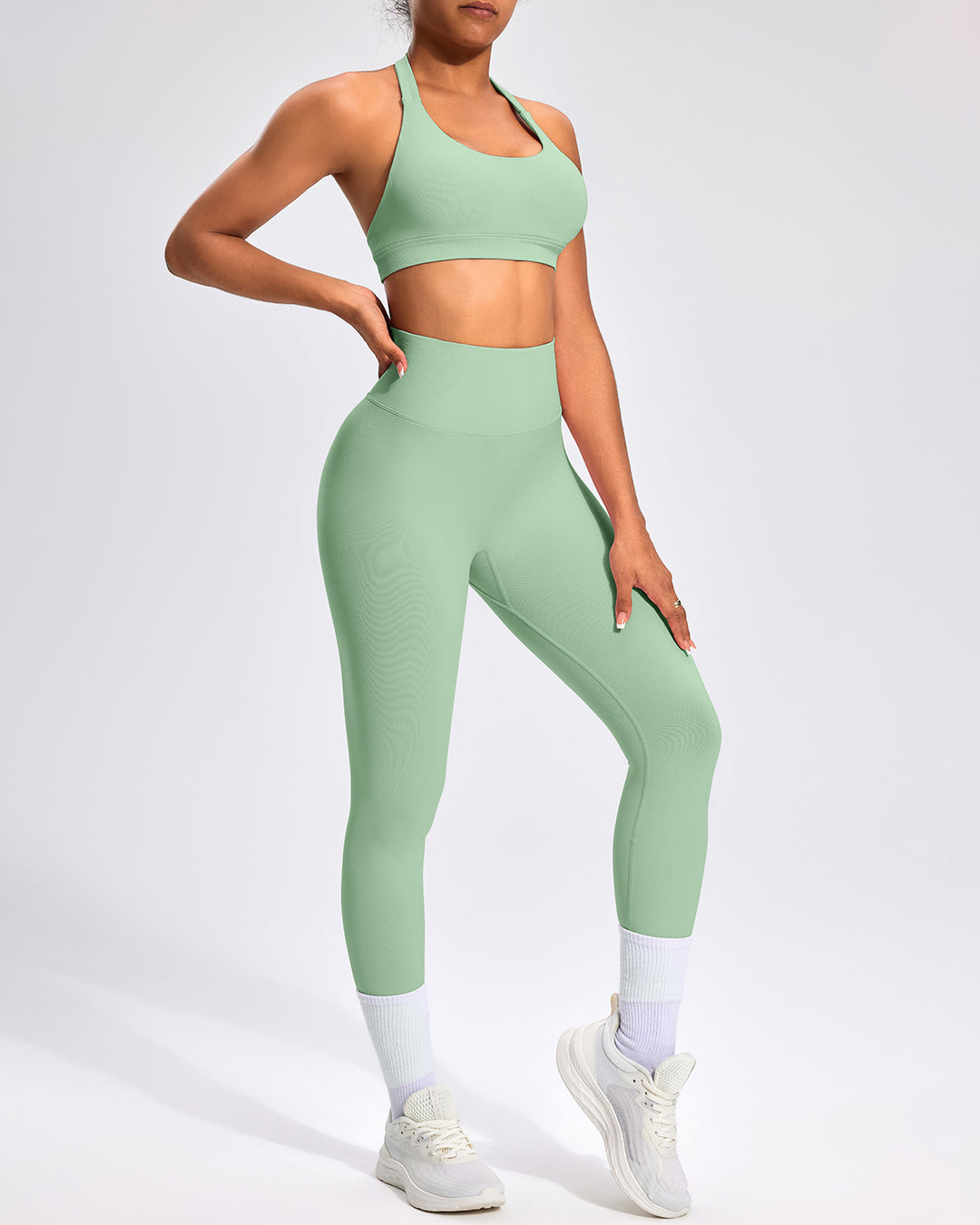 Zenobia Seamless Leggings - Sage