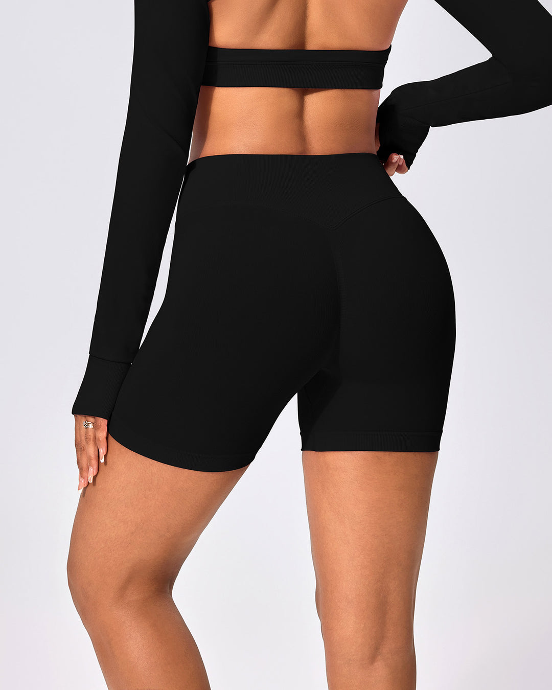 Zenobia Seamless Shorts - Black
