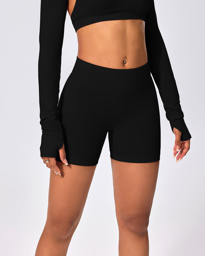 Zenobia Seamless Shorts - Black