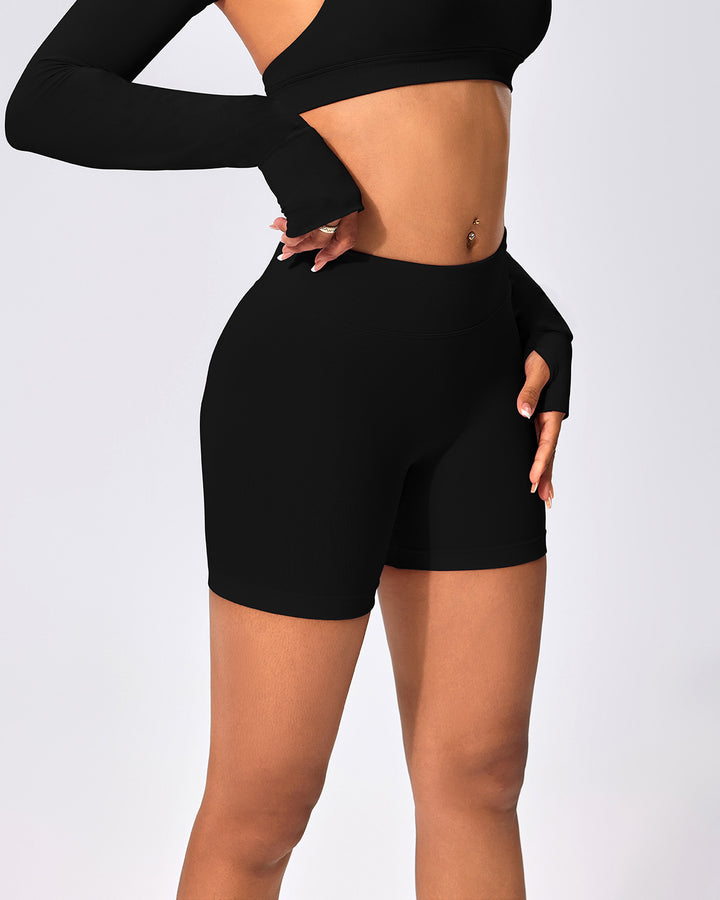 Zenobia Seamless Shorts - Black