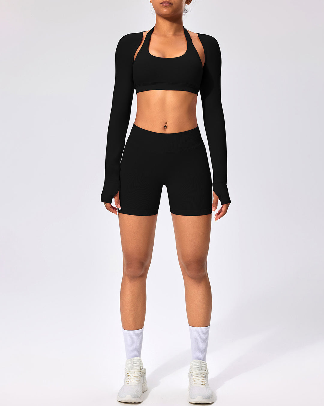 Zenobia Seamless Shorts - Black