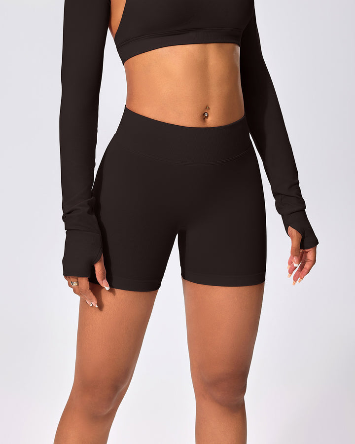 Zenobia Seamless Shorts - Brown