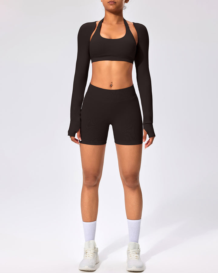 Zenobia Seamless Shorts - Brown