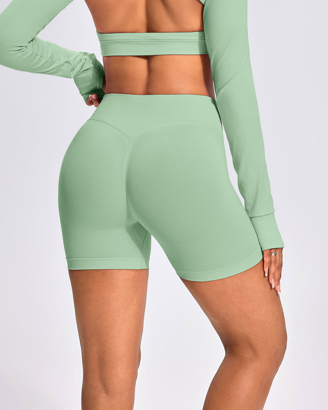 Zenobia Seamless Shorts - Sage