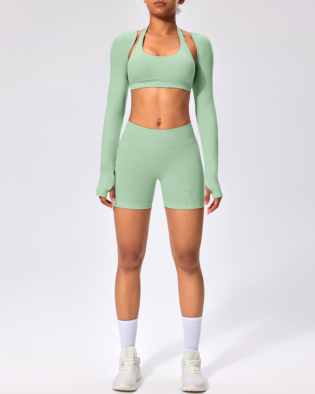 Zenobia Seamless Shorts - Sage