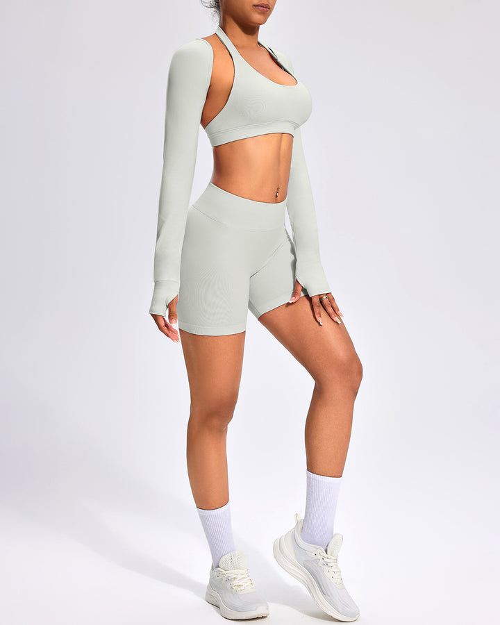 Zenobia Seamless Shorts - Stone
