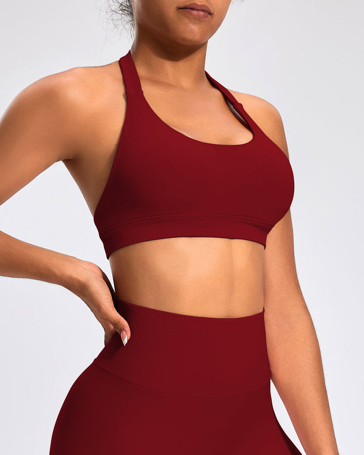 Zenobia Sports Bra - Crimson