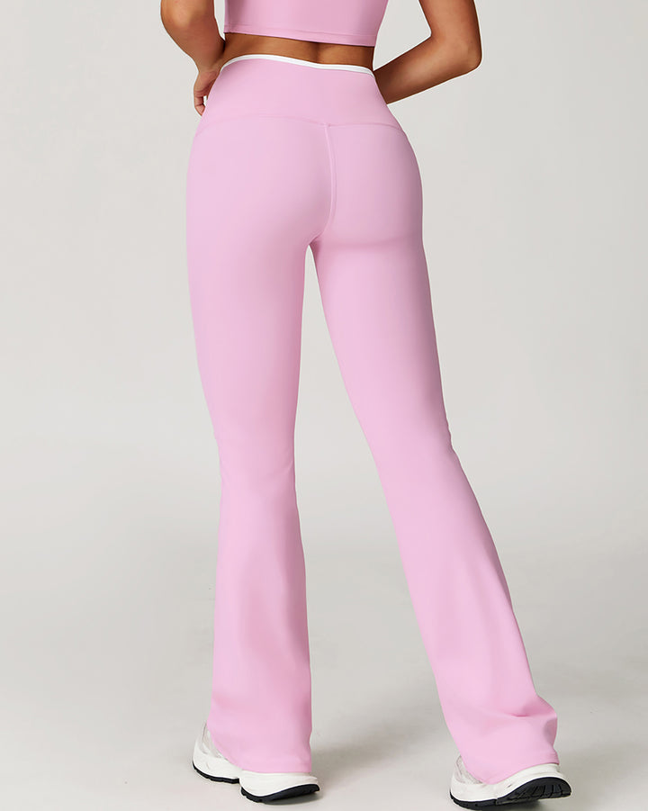 Zephyrine Flare Leggings - Pink