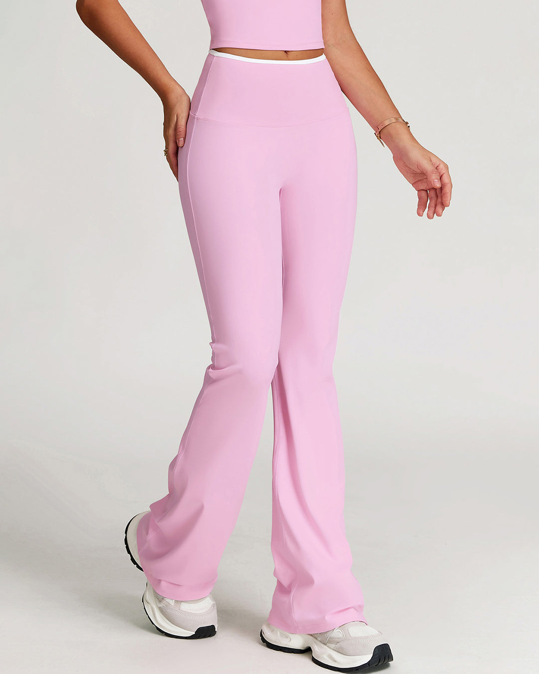 Zephyrine Flare Leggings - Pink
