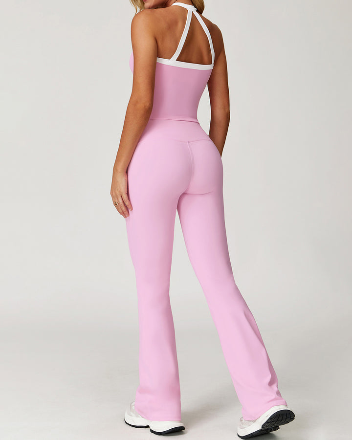 Zephyrine Flare Leggings - Pink