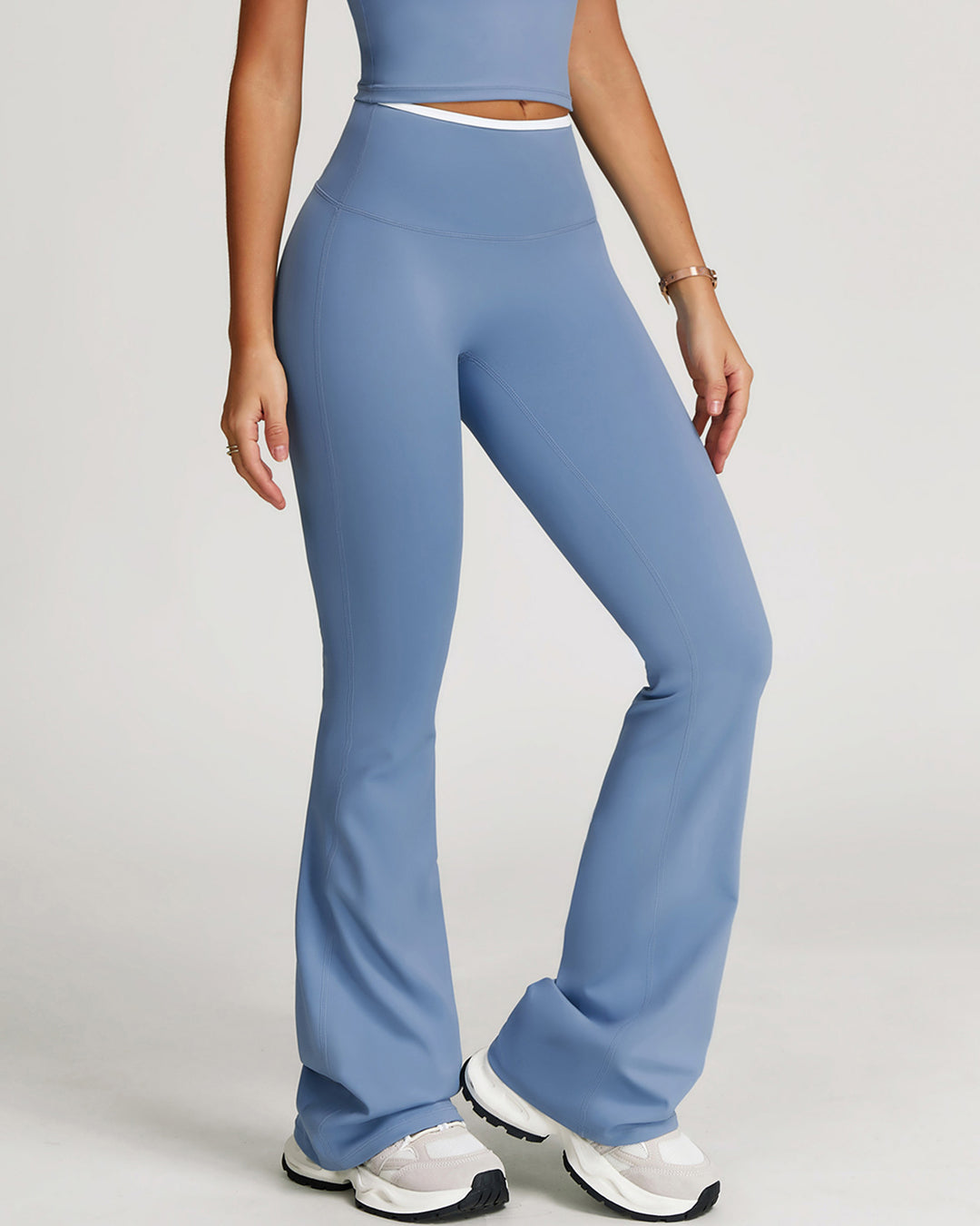 Zephyrine Flare Leggings - Sky