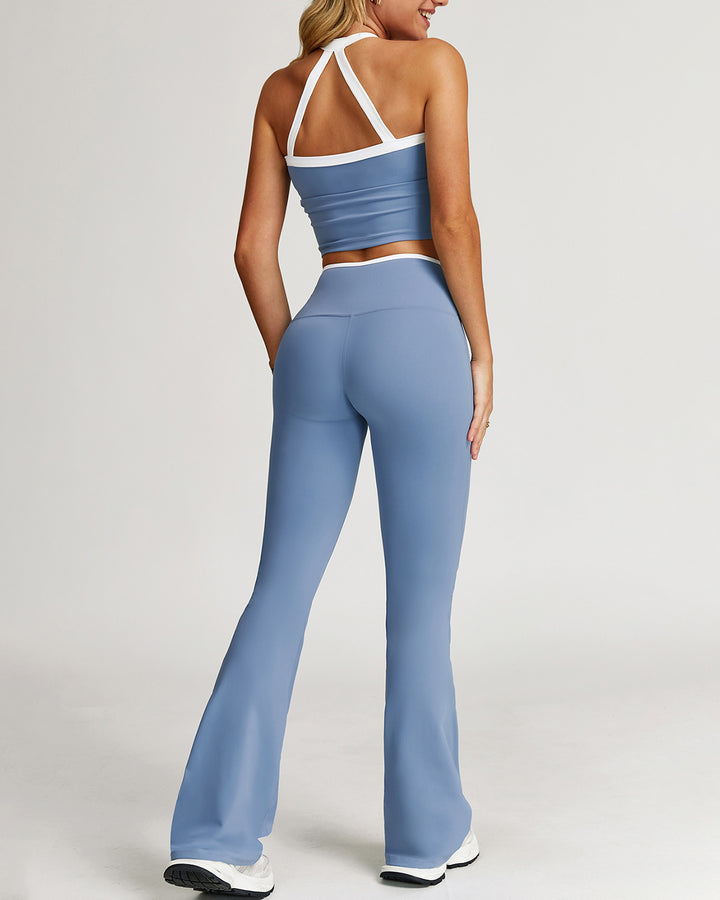 Zephyrine Flare Leggings - Sky