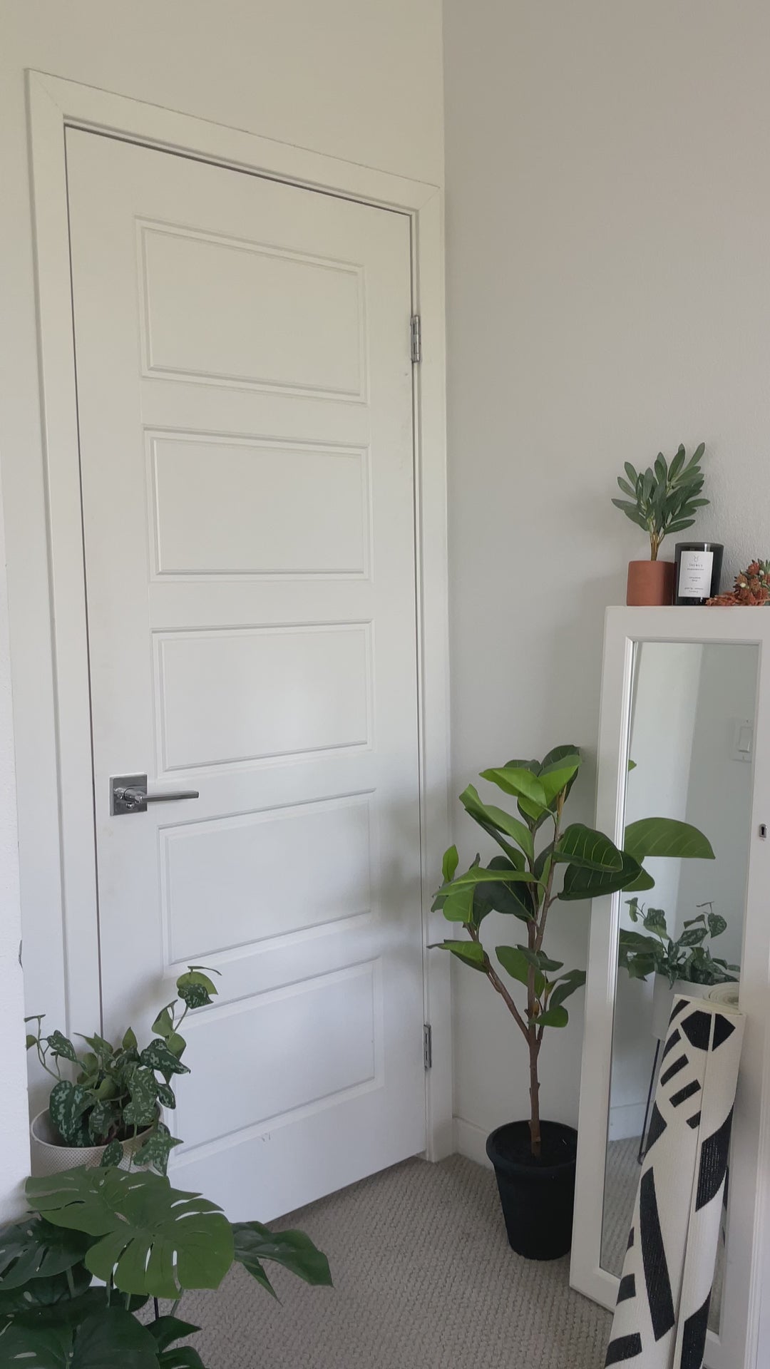 Nicola Metallic Leopard Leggings - White