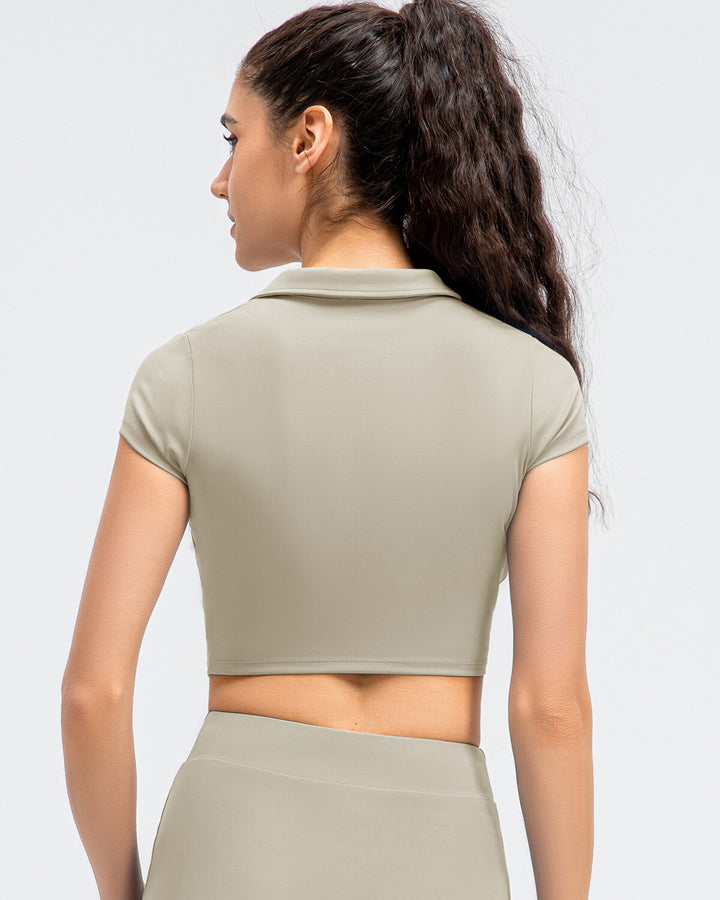 Adalyn Crop Top - Khaki
