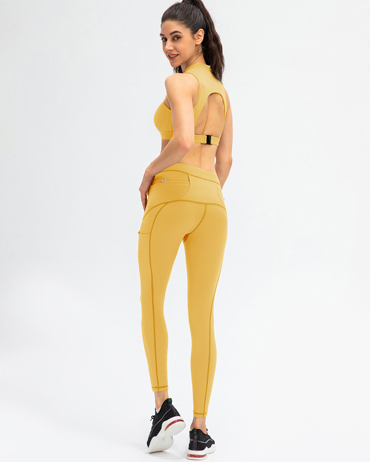 Athena Seamless Pocket Leggings - Yellow