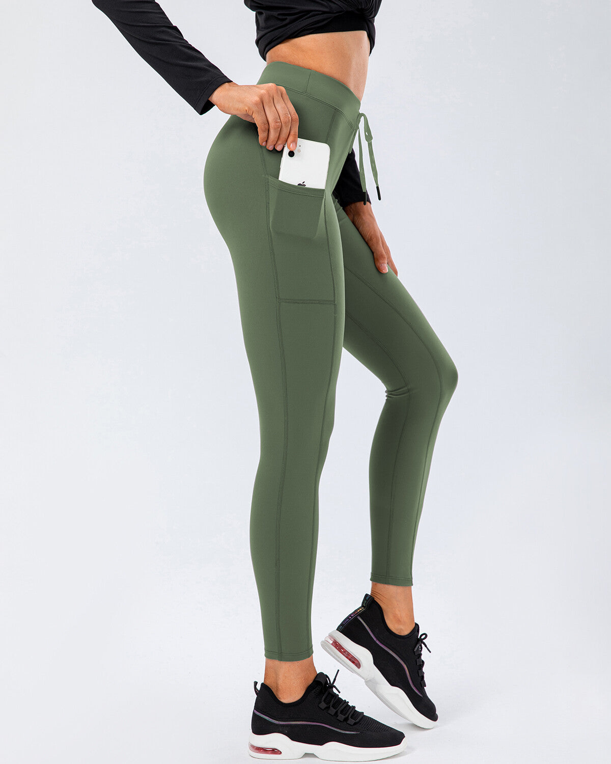 Clara Pocket Leggings - Green – Amelia Activewear