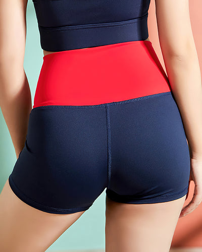 Eleanor Shorts - Blue & Red