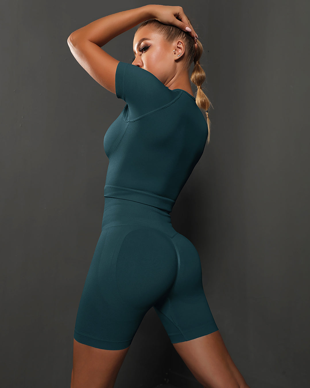 Ella Crop Top - Gable Green