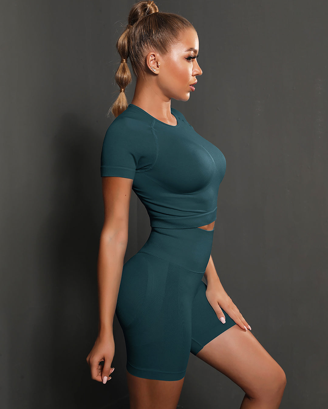 Ella Crop Top - Gable Green