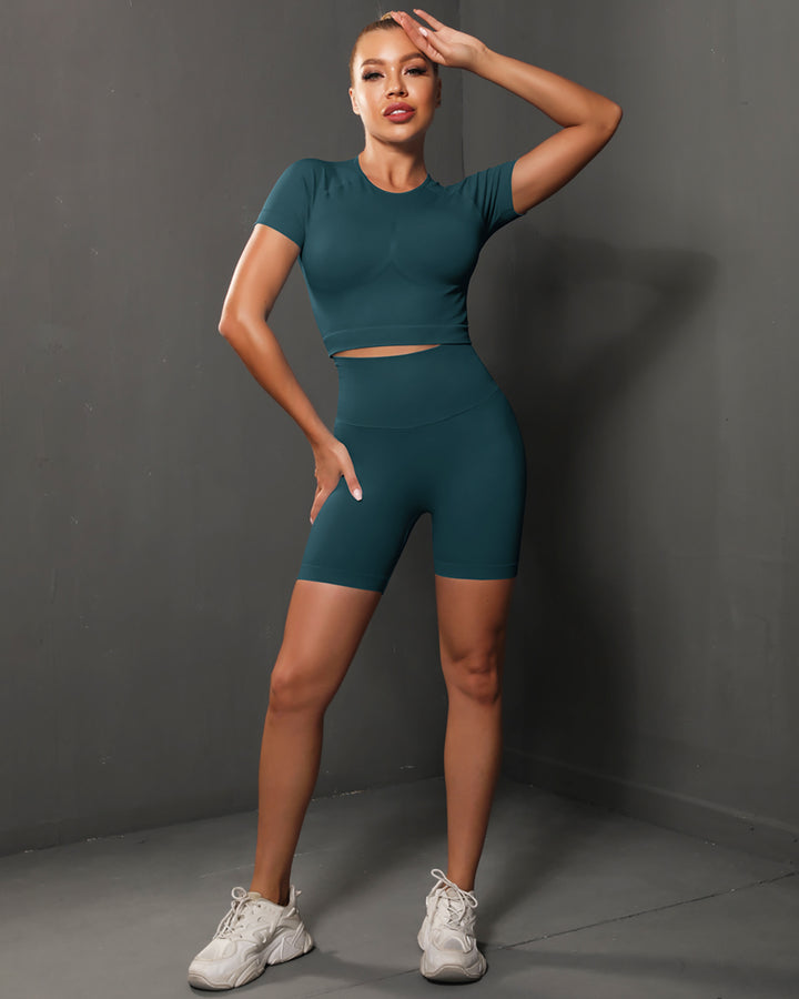 Ella Crop Top - Gable Green