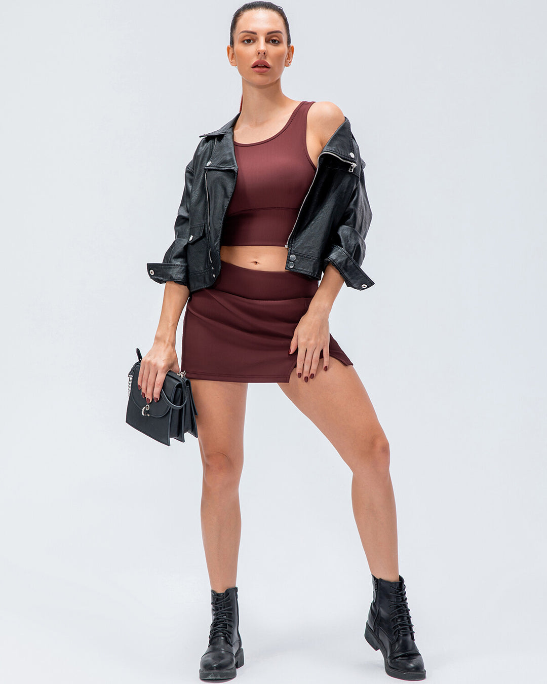 Eloise Skirt - Maroon
