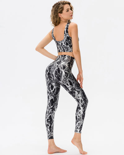 Emery Metallic Leggings - Black