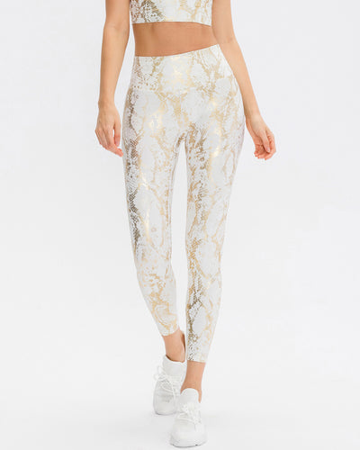 Emery Metallic Leggings - White