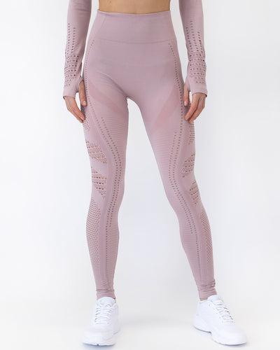 Gracey Hollow Out Seamless Leggings - Pink