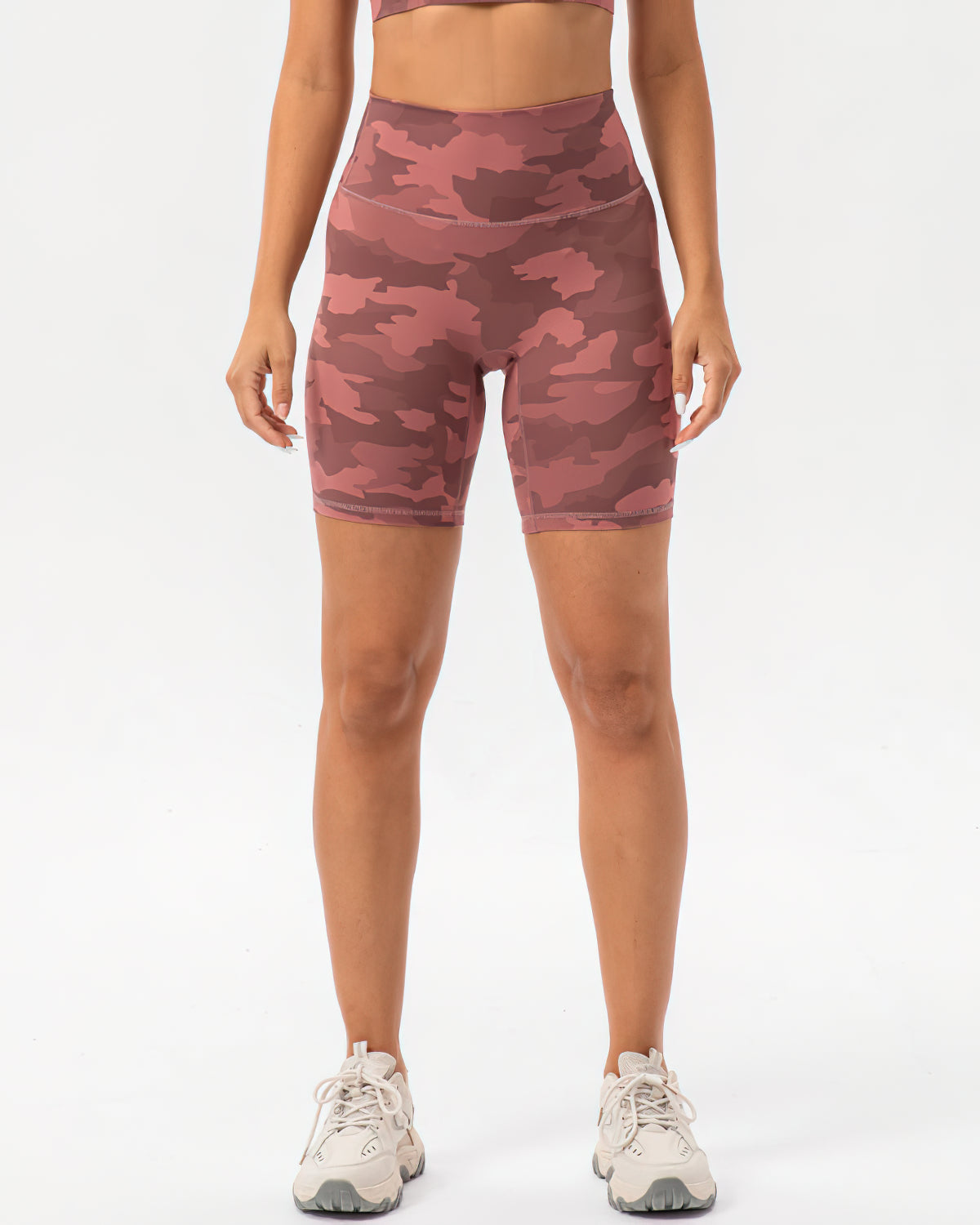 Harper Camo Shorts - Pink
