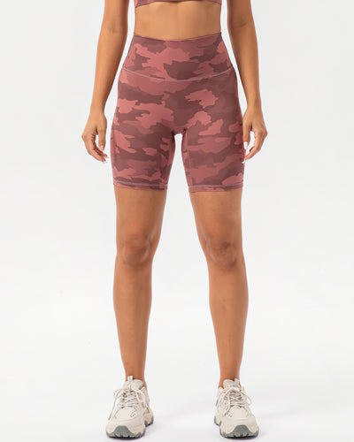 Harper Camo Shorts - Pink