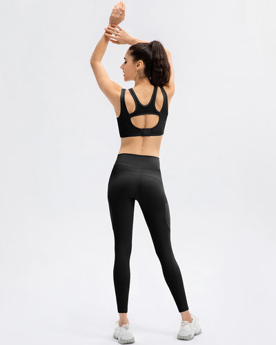 Iris Seamless Pocket Leggings - Black