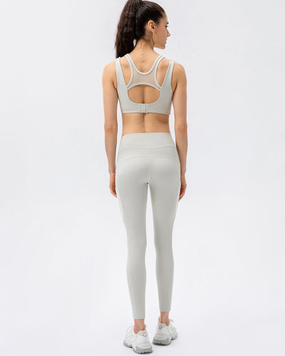 Iris Seamless Pocket Leggings - White