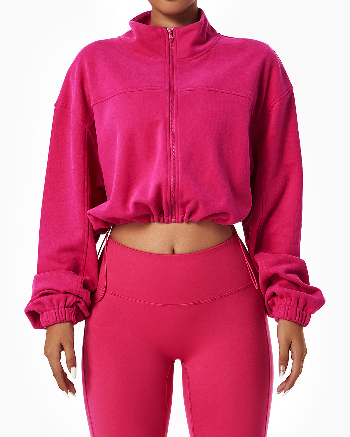 Leah Crop Jacket - Pink